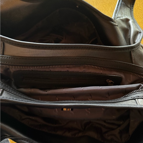 Simply Vera by Vera Wang Black Leather Hobo Bag - Picture 6 of 6